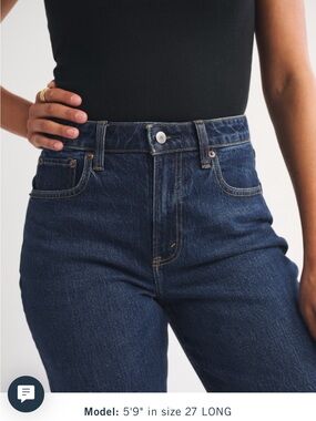 Abercrombie & Fitch 90's Relaxed Women's Jean High Rise - Dark